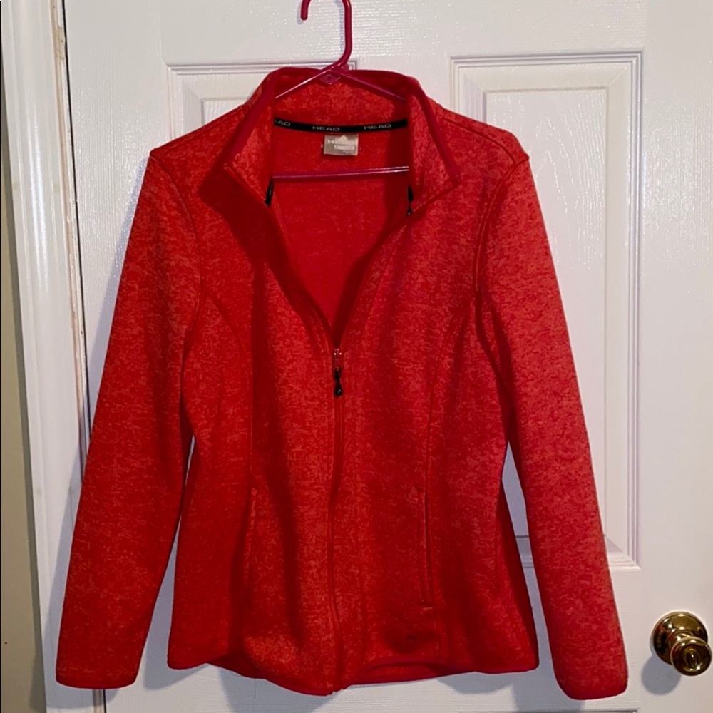 Head brand pink/coral fleece jacket NWOT
